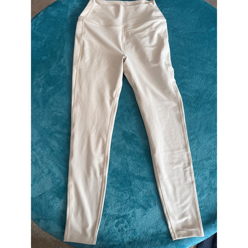 Peloton Cadent High Rise Pocket Leggings 25" Lined Cream WB00843-115-S Small NWT